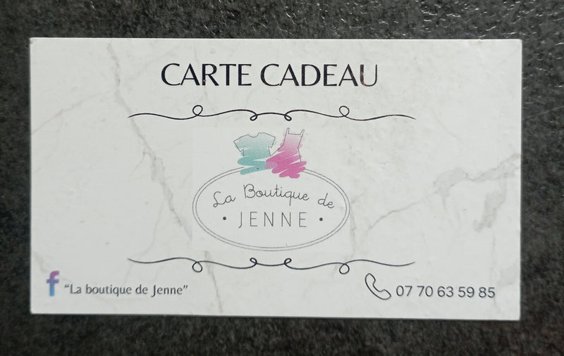 CARTE CADEAU 15€