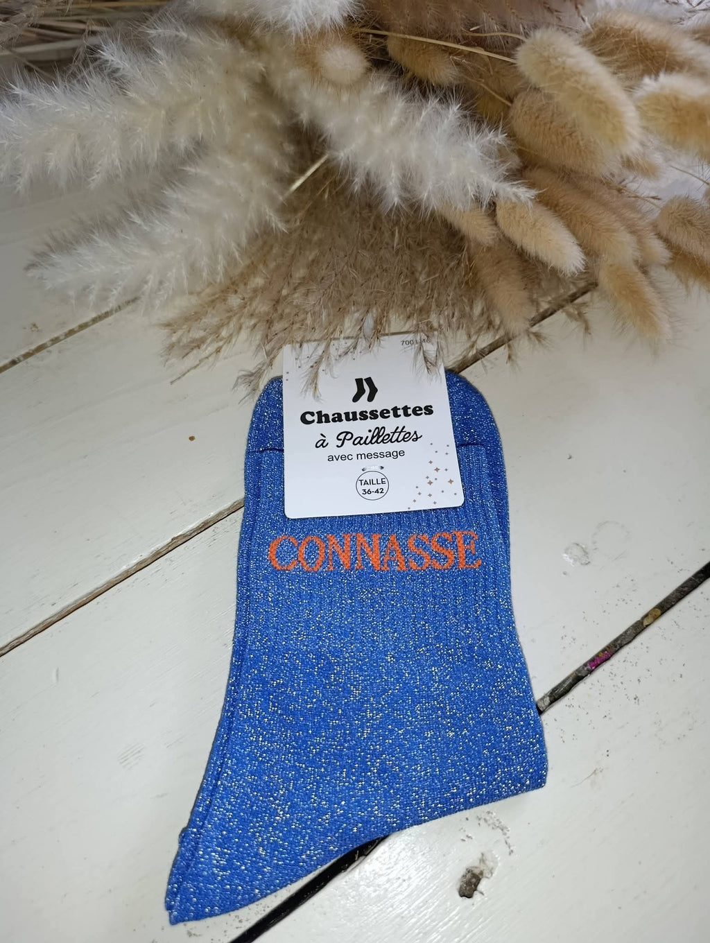 Chaussettes à paillettes connasse