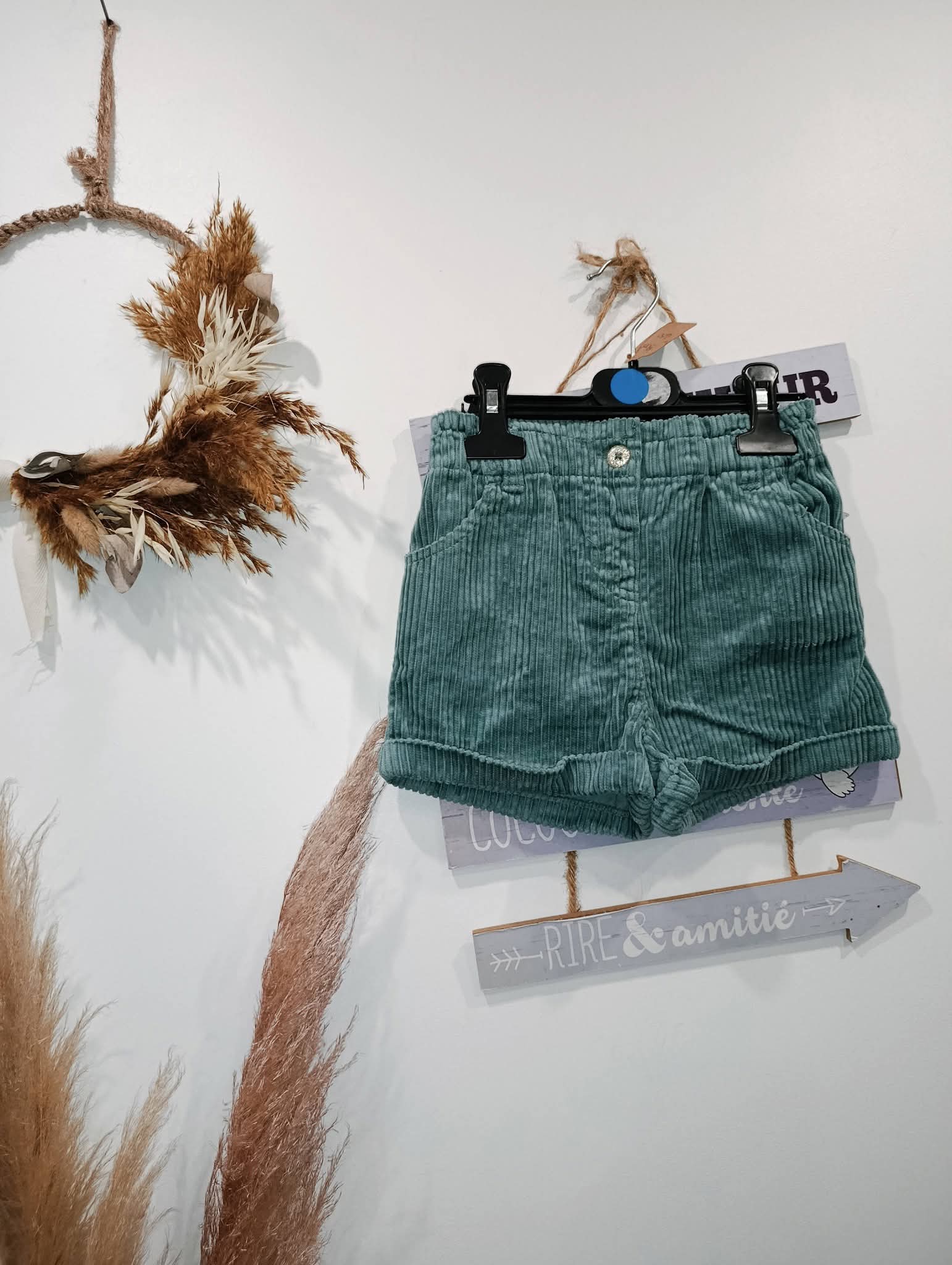Short en velours 3 ans