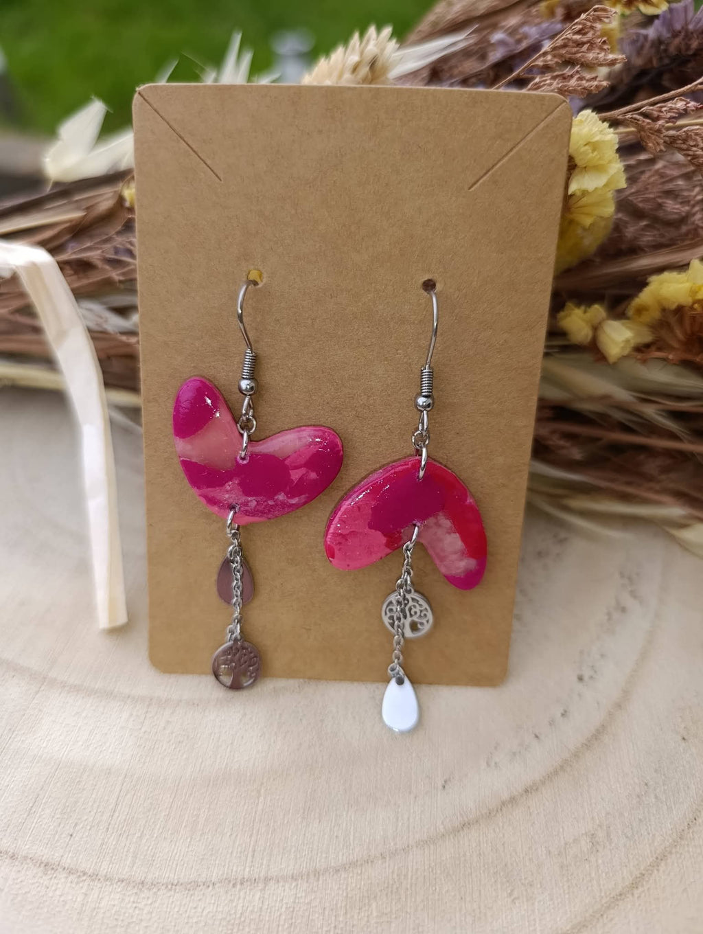 Boucles d'oreilles acier inoxydable