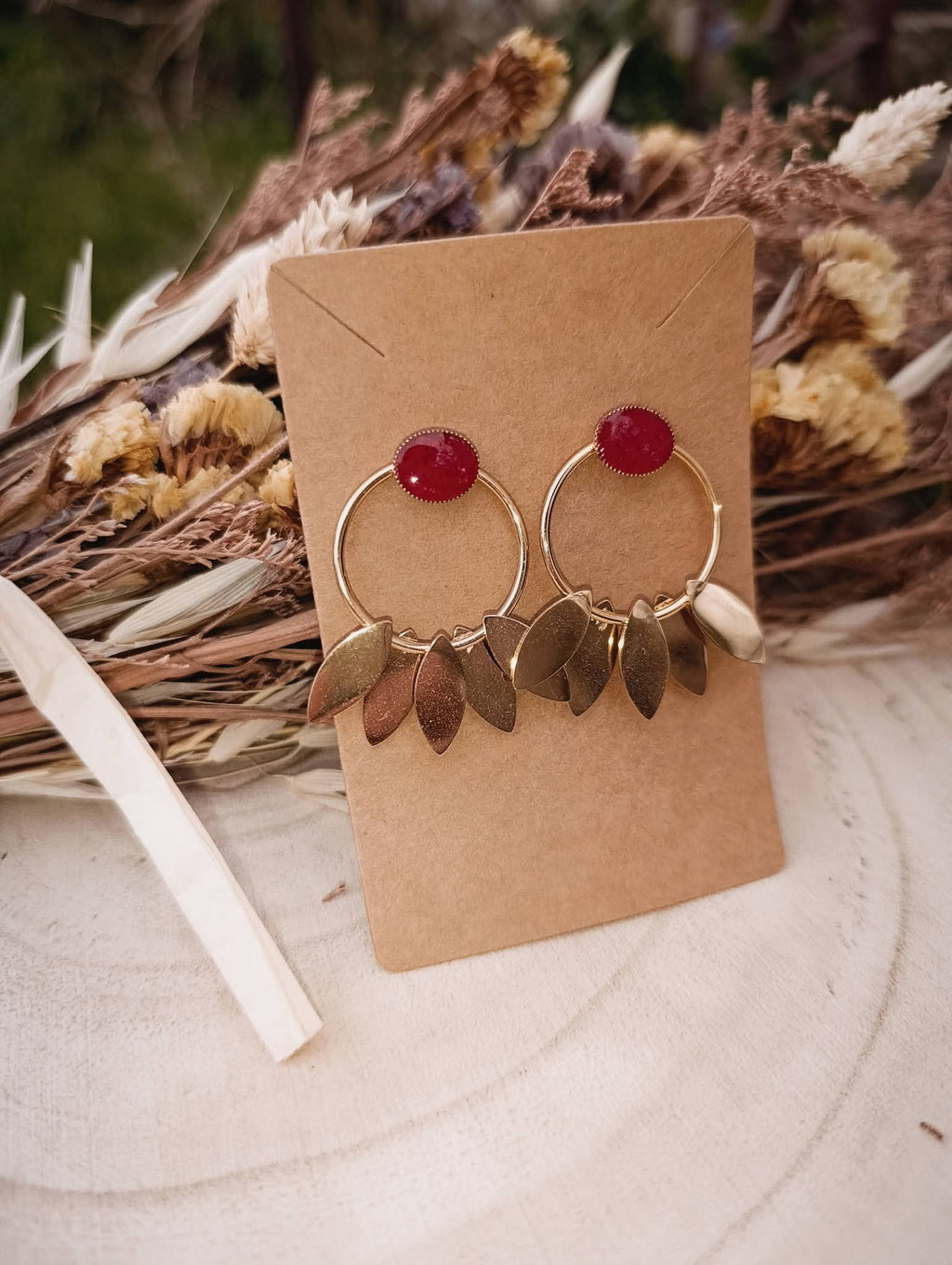 Boucles d'oreilles acier inoxydable