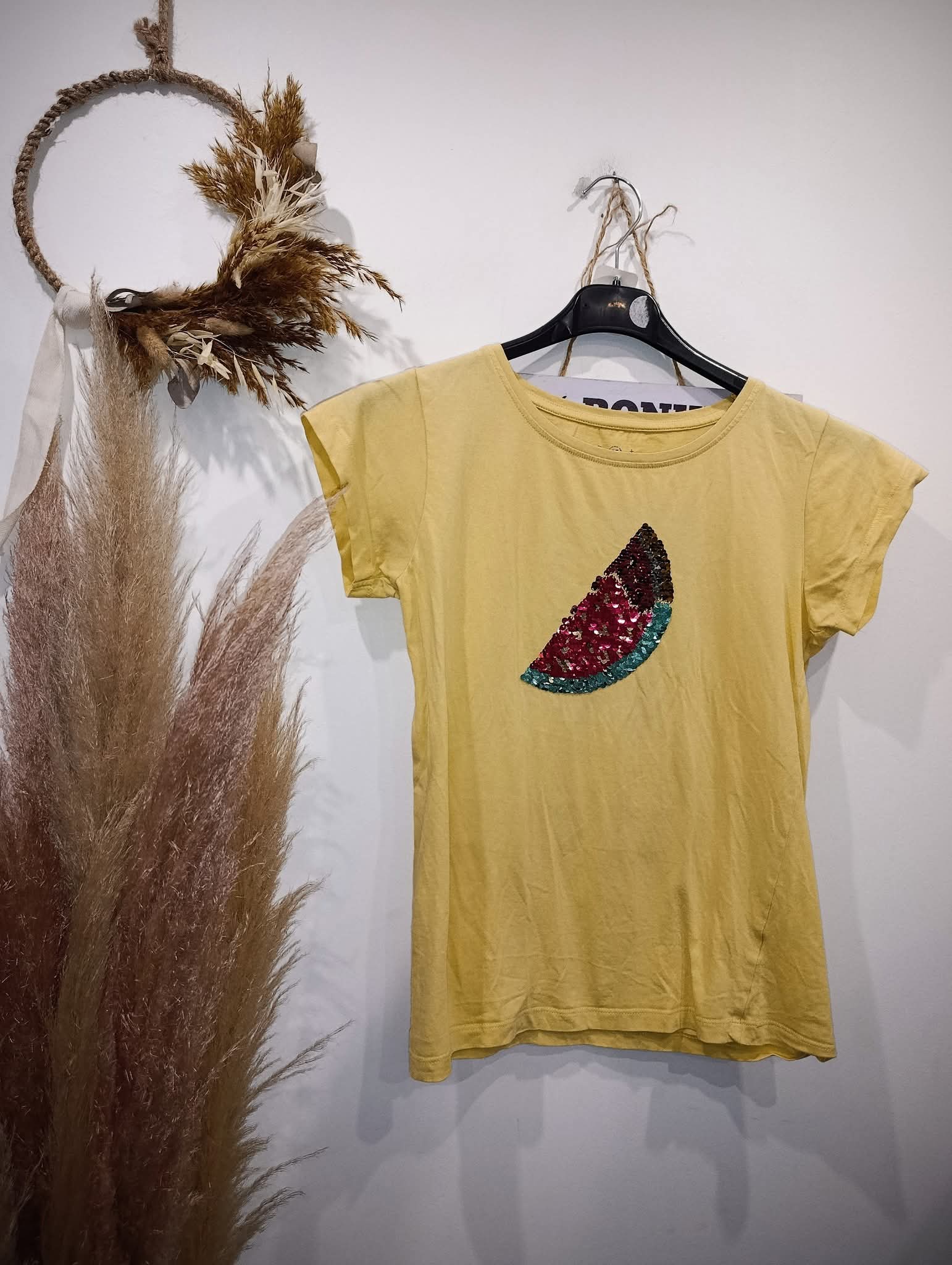 Tee-shirt à sequins réversibles