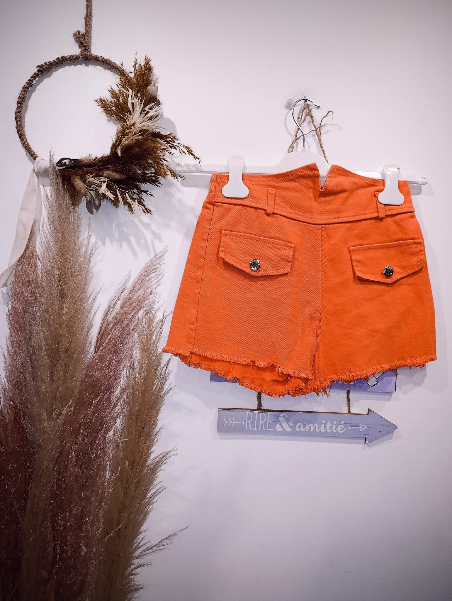 Short en jeans