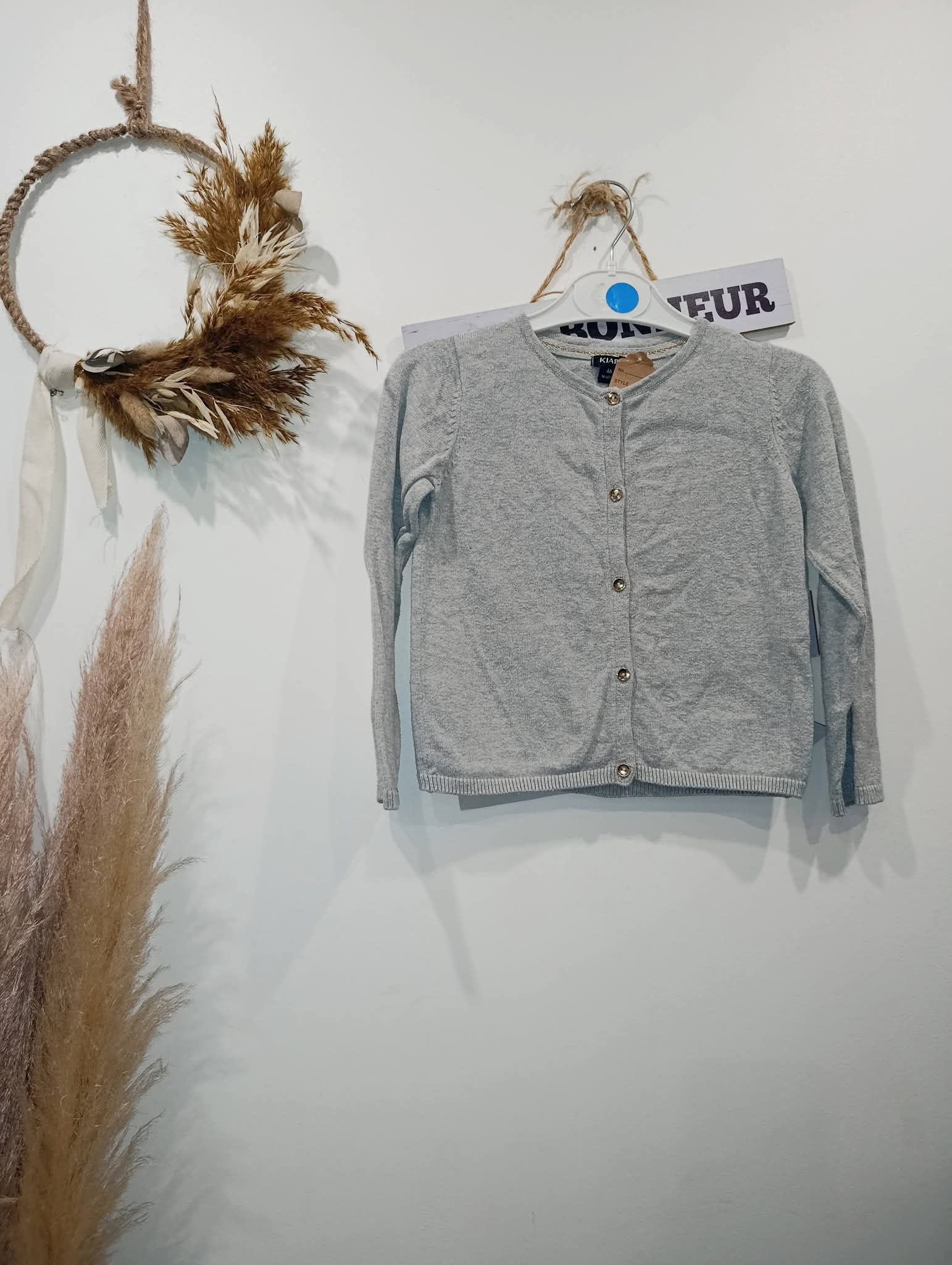 Gilet fin gris