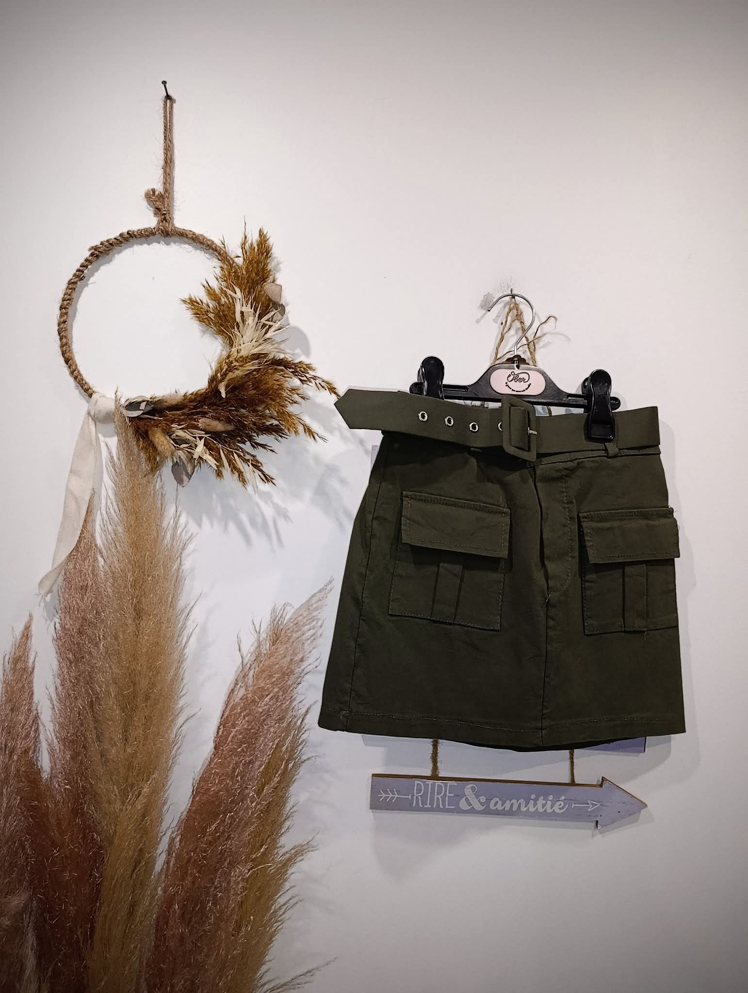 Jupe avec ceinture