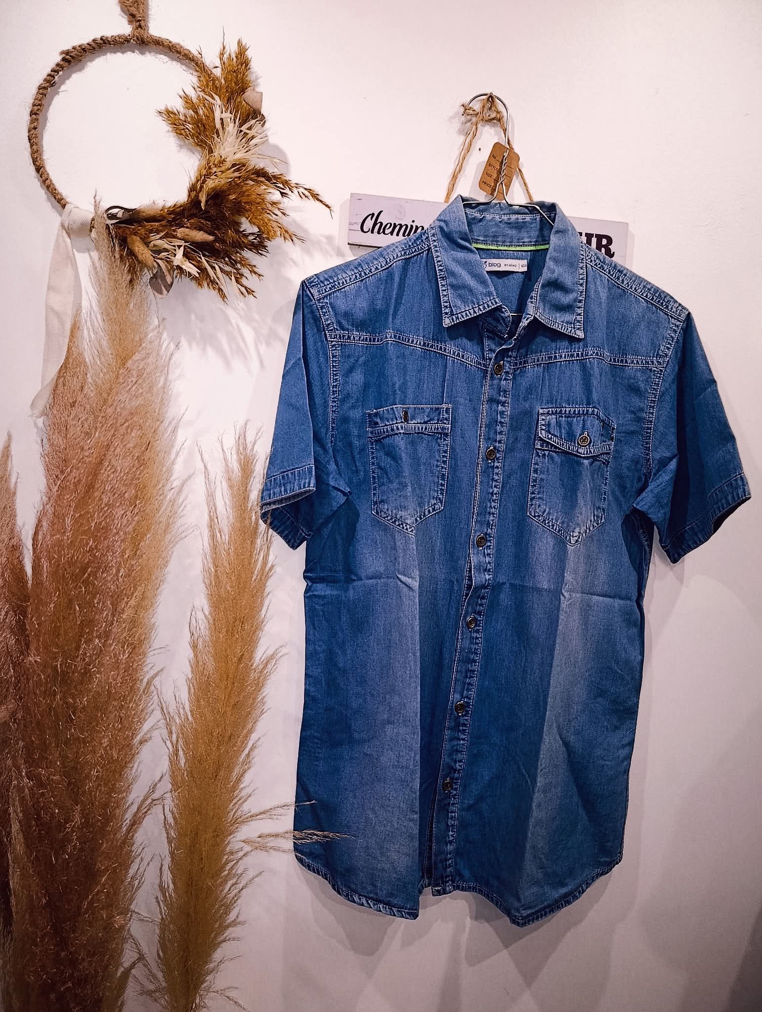 Chemise manches courtes 16 ans
